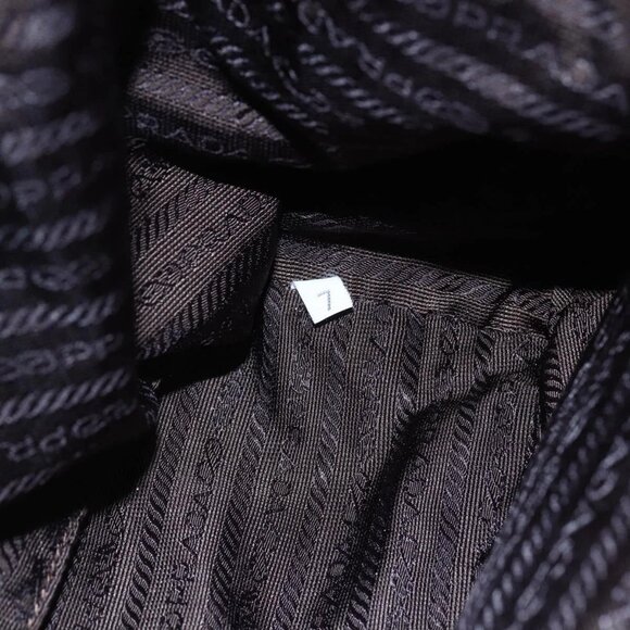 PRADA Backpack Nylon Beige Silver Auth 148934 - Picture 12 of 16